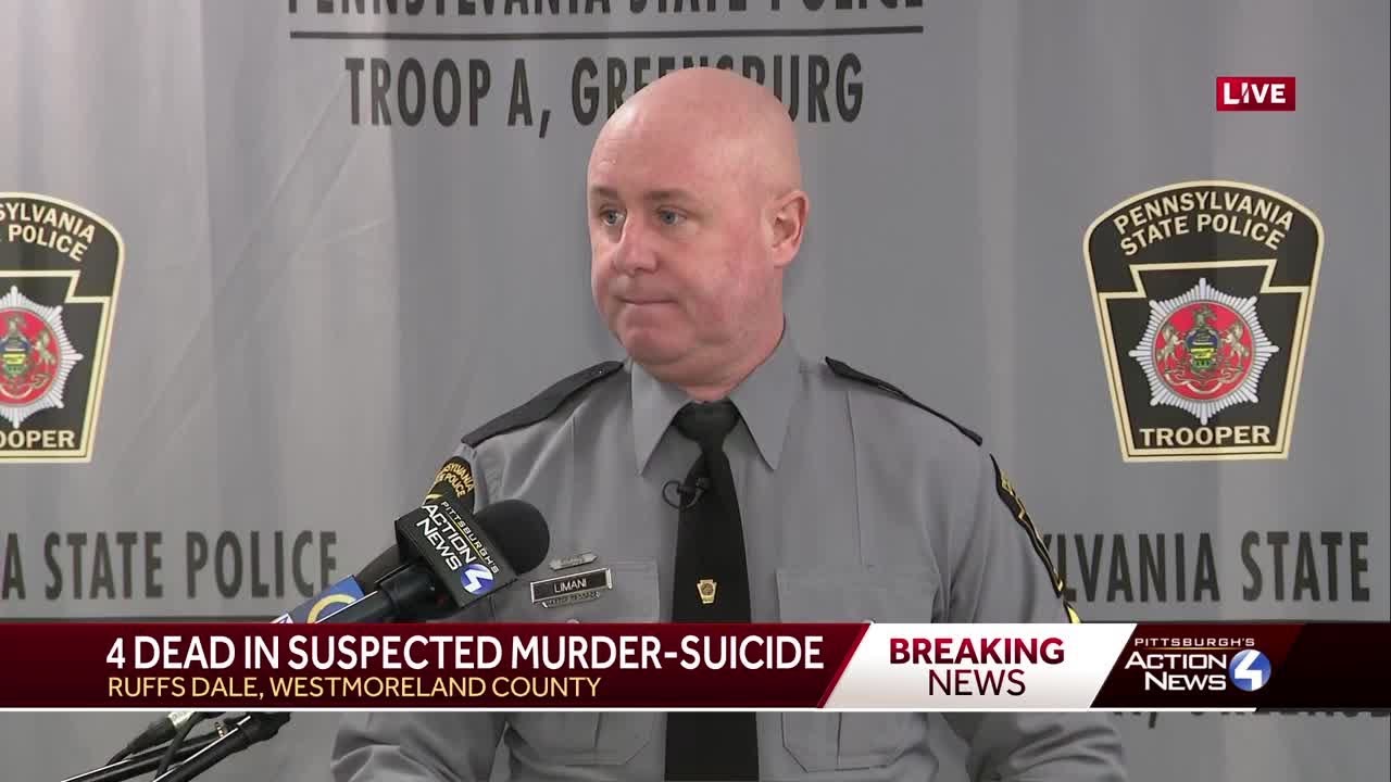 Police hold conference following Westmoreland County apparent murder suicide