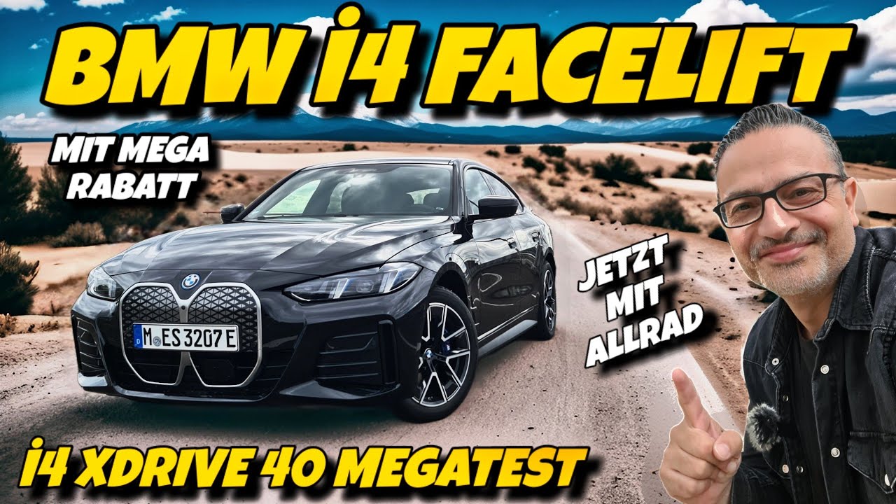 Neuer BMW i4 XDrive 40 Facelift jetzt mit Allradantrieb und Rabatt im Megatest.