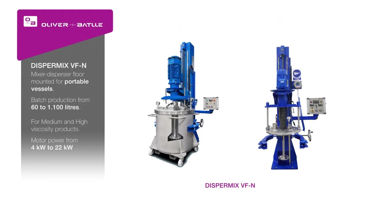 DISPERMIX | Industrial agitators for dispersing paints, inks, and adhesives | Oliver+Batlle