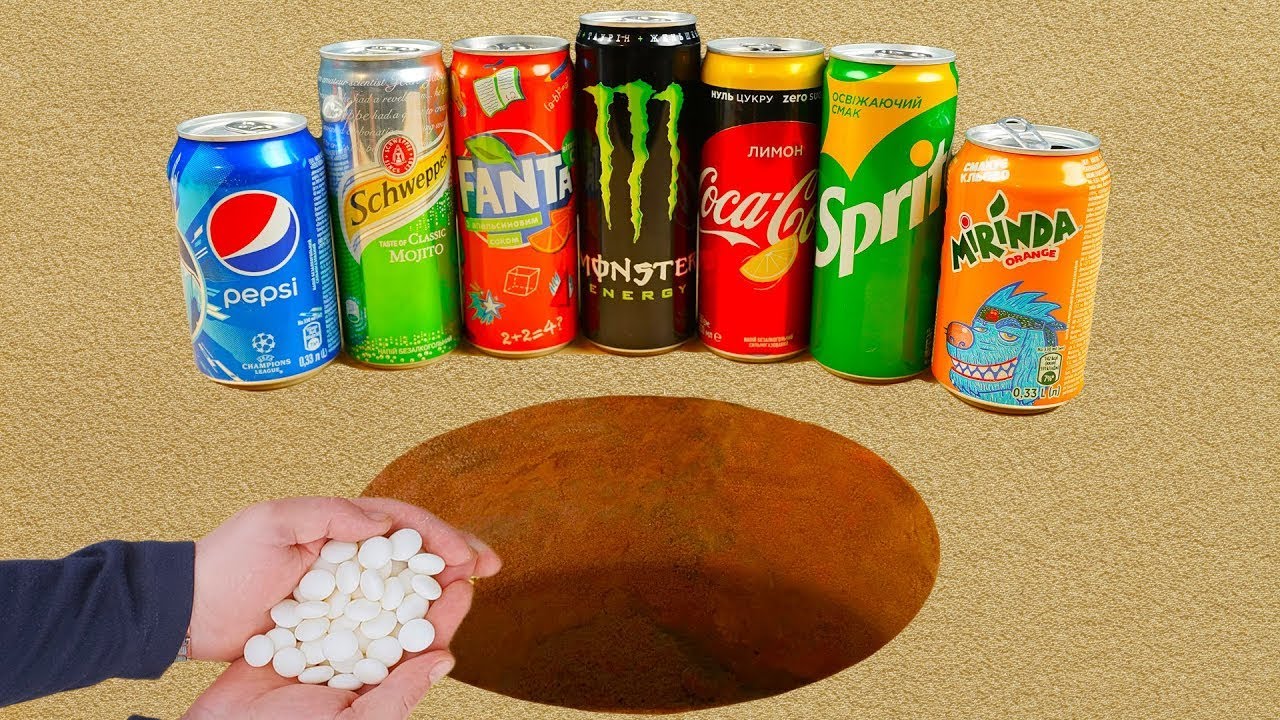 Experiment Coca Cola vs Mentos Underground