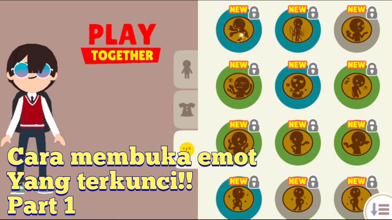 CARA MEMBUKA EMOT YANG TERKUNCI!! PART 1 | PLAY TOGETHER INDONESIA