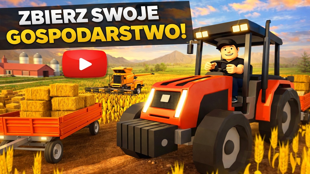 🔥 NOWE MASZYNY & PIERWSZE PRASOWANIE SŁOMY 🚜 Rolnictwo i Przyjaciele 🧑&zwj;🌾 ROBLOX 🎮