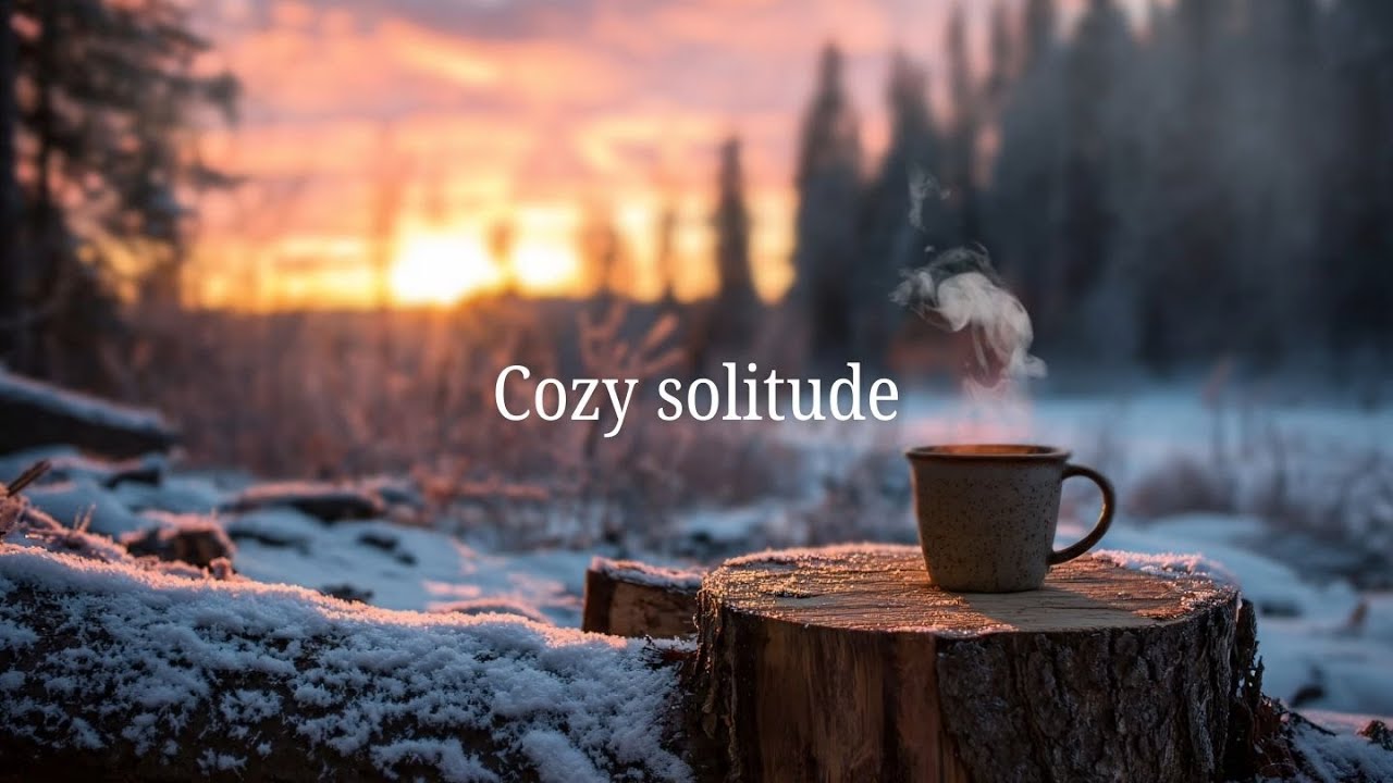 Winter Sunset Calm ❄️ Cozy Piano Music for Sleep & Relaxation