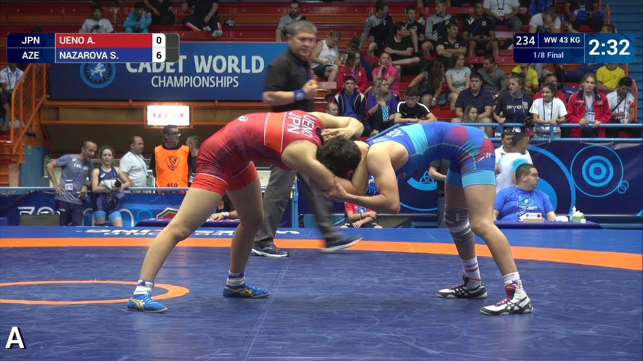1/8 WW - 43 kg: A. UENO (JPN) v. S. NAZAROVA (AZE)