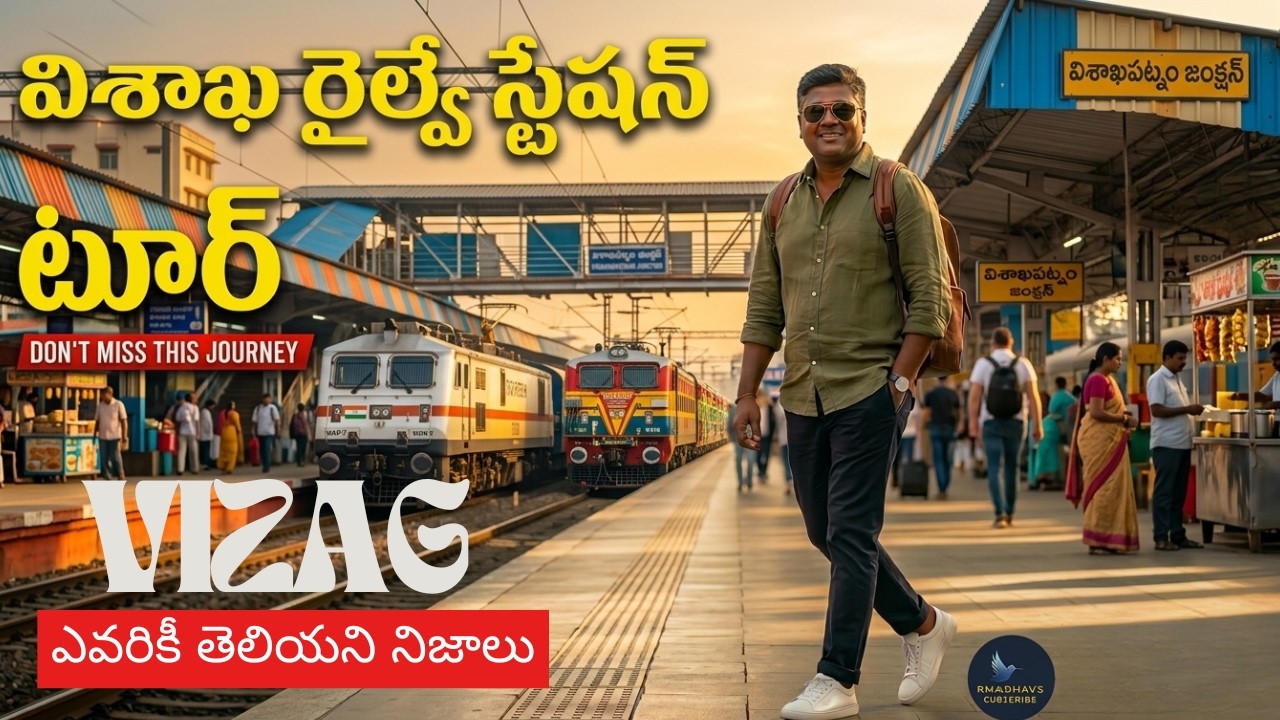 విశాఖపట్నం RailwayStationదశాబ్దాలకల SCoR ప్రజలకు ఉగాదికానుక! జ్ఞానపురం వైపు 6ఫ్లాట్‌ఫామ్‌లు RMadhav9