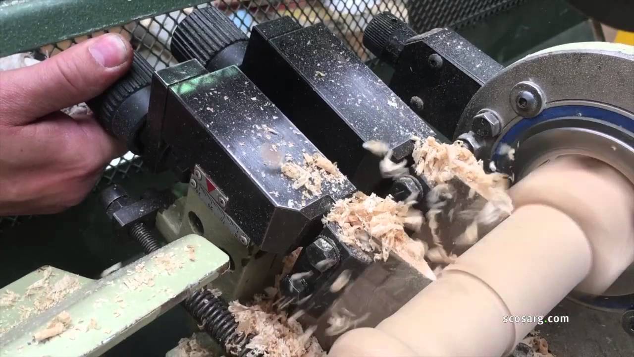 Used Centauro TC1200 Copy Lathe Test at Scott + Sargeant Woodworking Machinery UK | scosarg.com