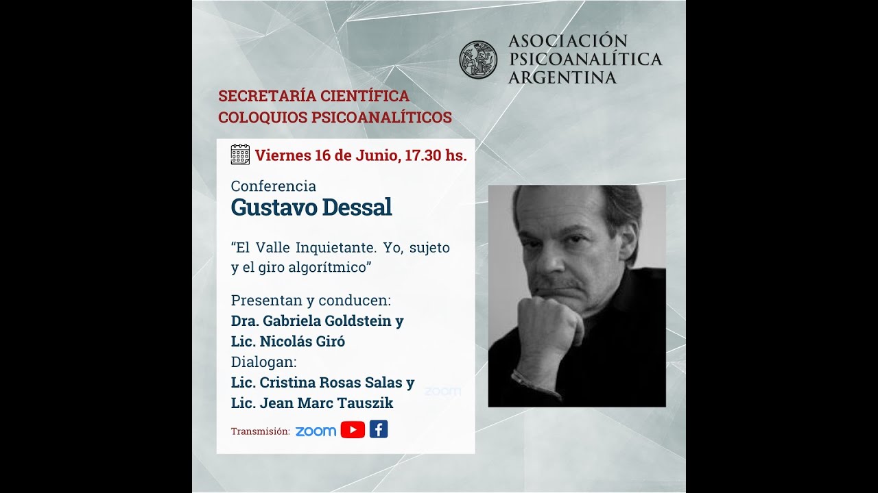 Conferencia Gustavo Dessal 16/06/2023  Hora: 17:30