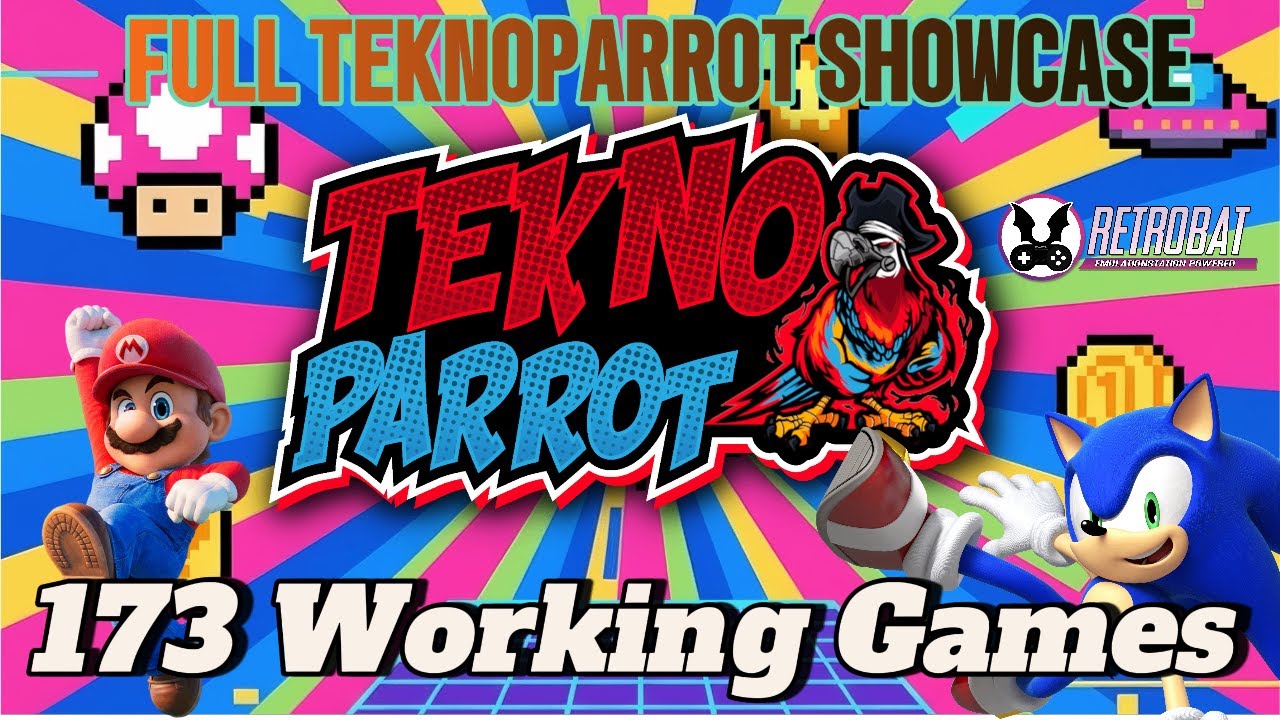 TeknoParrot System Showcase & Gameplay Collection 2025 | 173 Tested Arcade Games on RetroBat