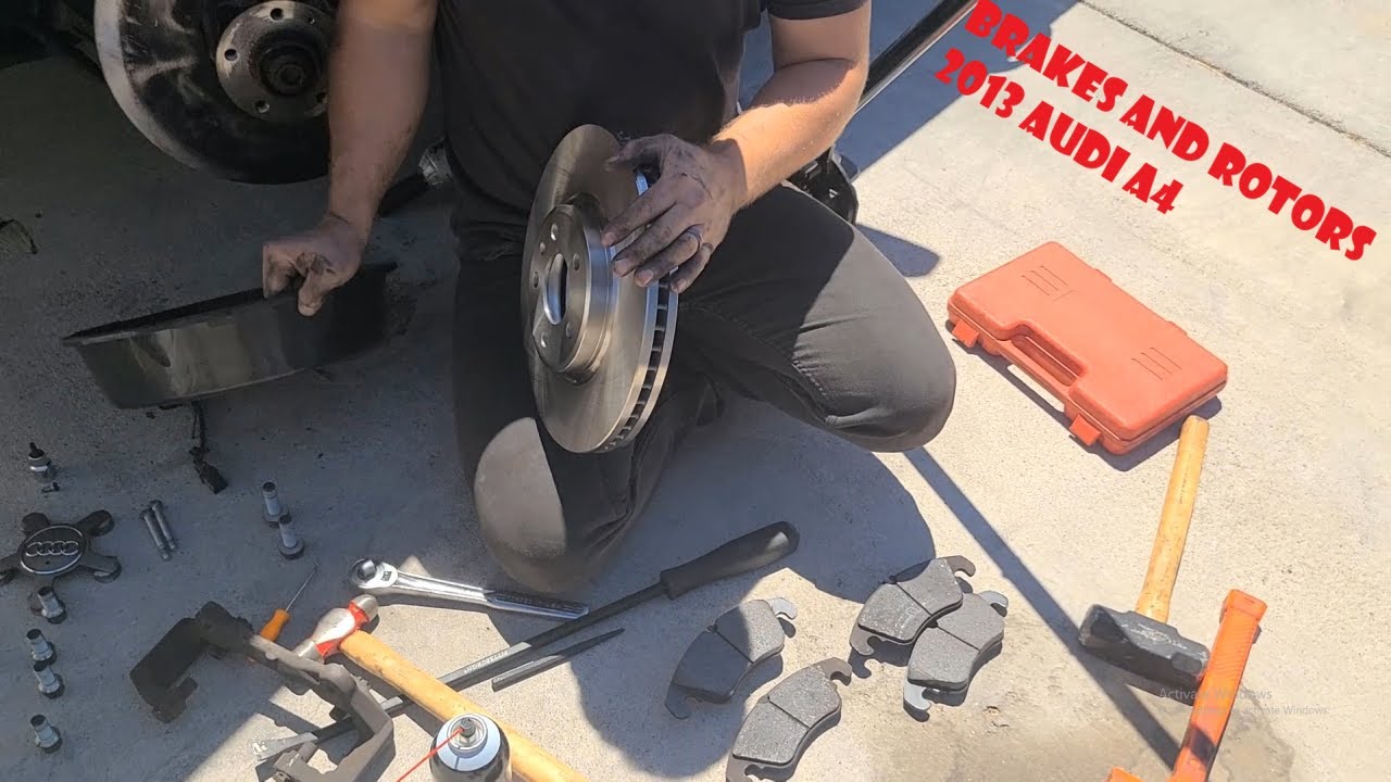 2013 Audi A4 Front Rotors and Brakes (Detailed)