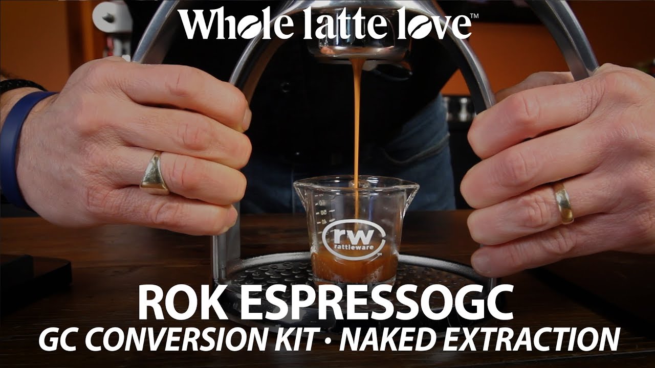 ROK EspressoGC, GC Conversion Kit + Naked Extraction!