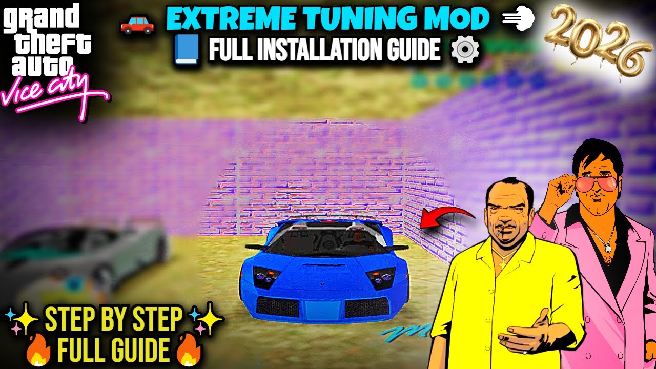 🚗 Руководство по установке мода GTA Vice City Extreme Tuning | Полное пошаговое руководство (2025)