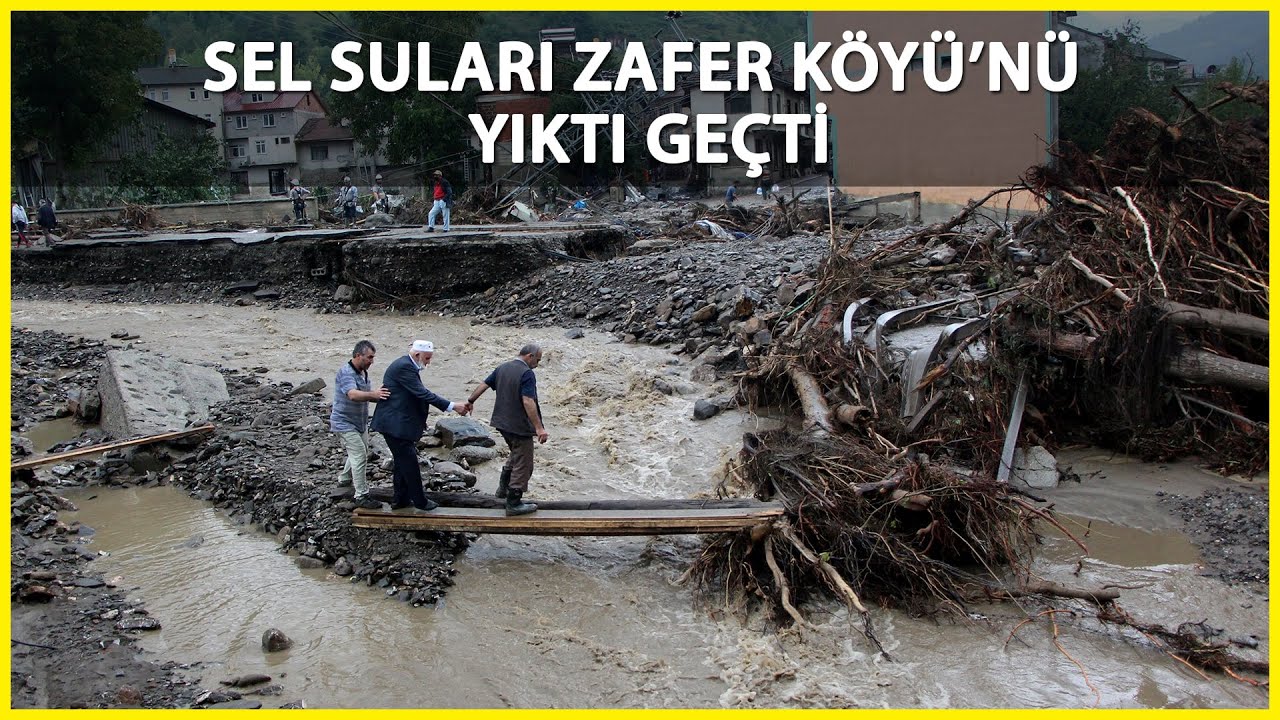 Bartın'ın Zafer Köyü Sele Teslim Oldu