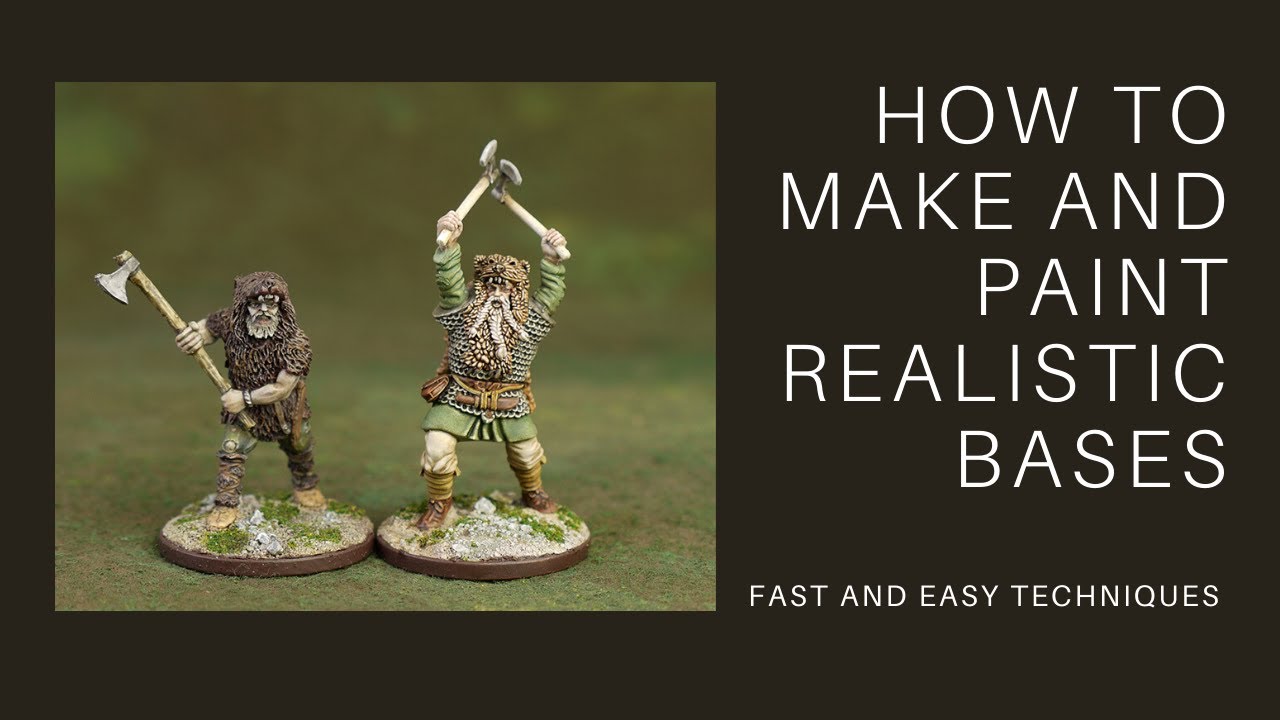 Easy realistic basing for your minis