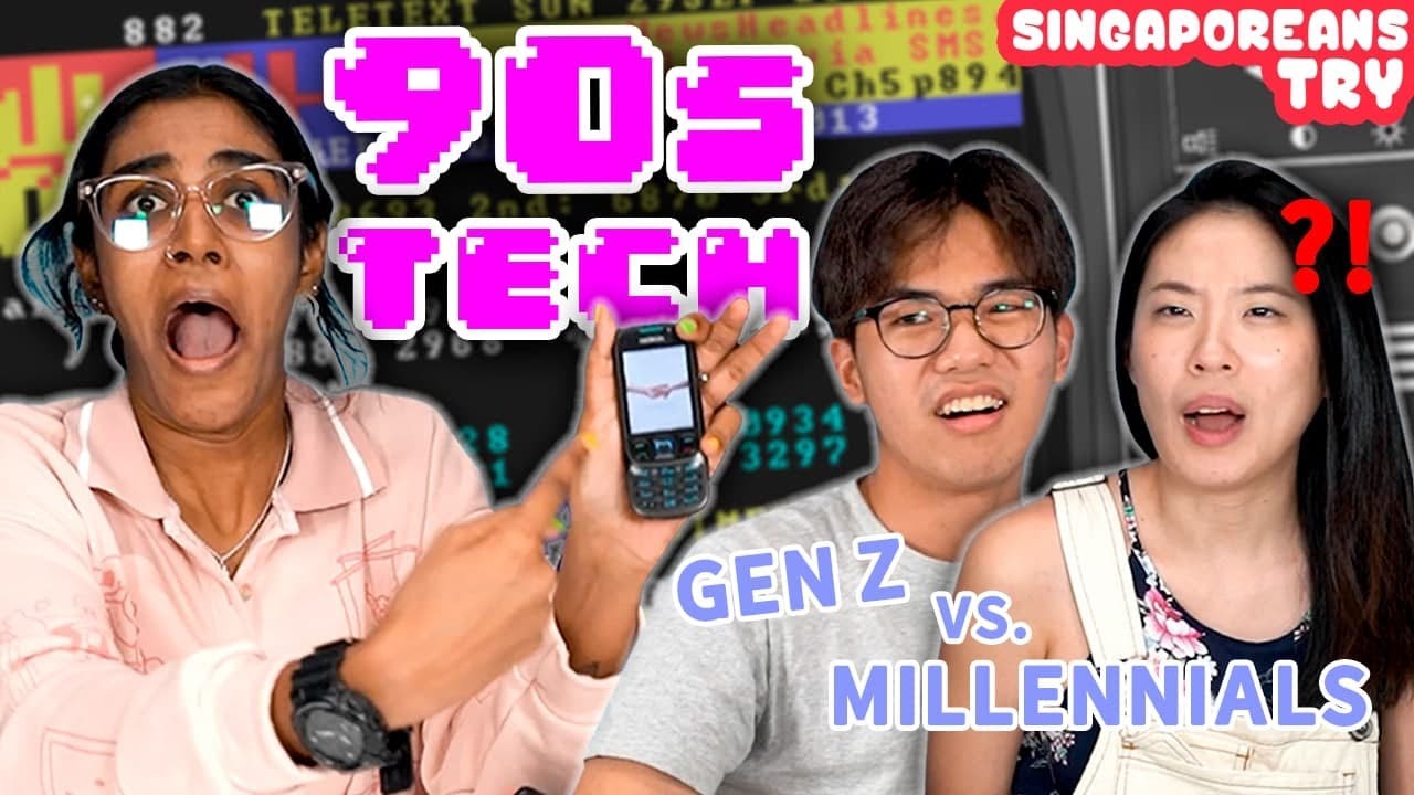 Singaporeans Try: Using Tech From The 90s!