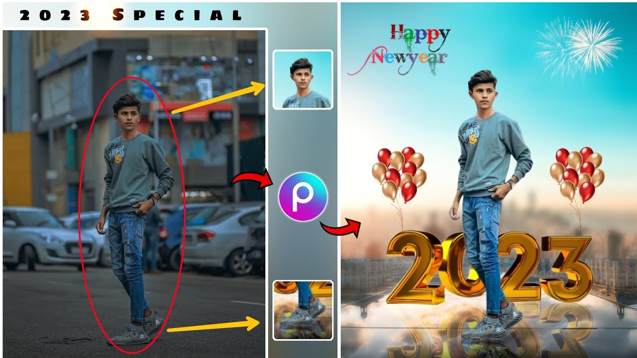 New Year 2023 Photo Editing || PicsArt Happy New year 2023 Best Photo Editing