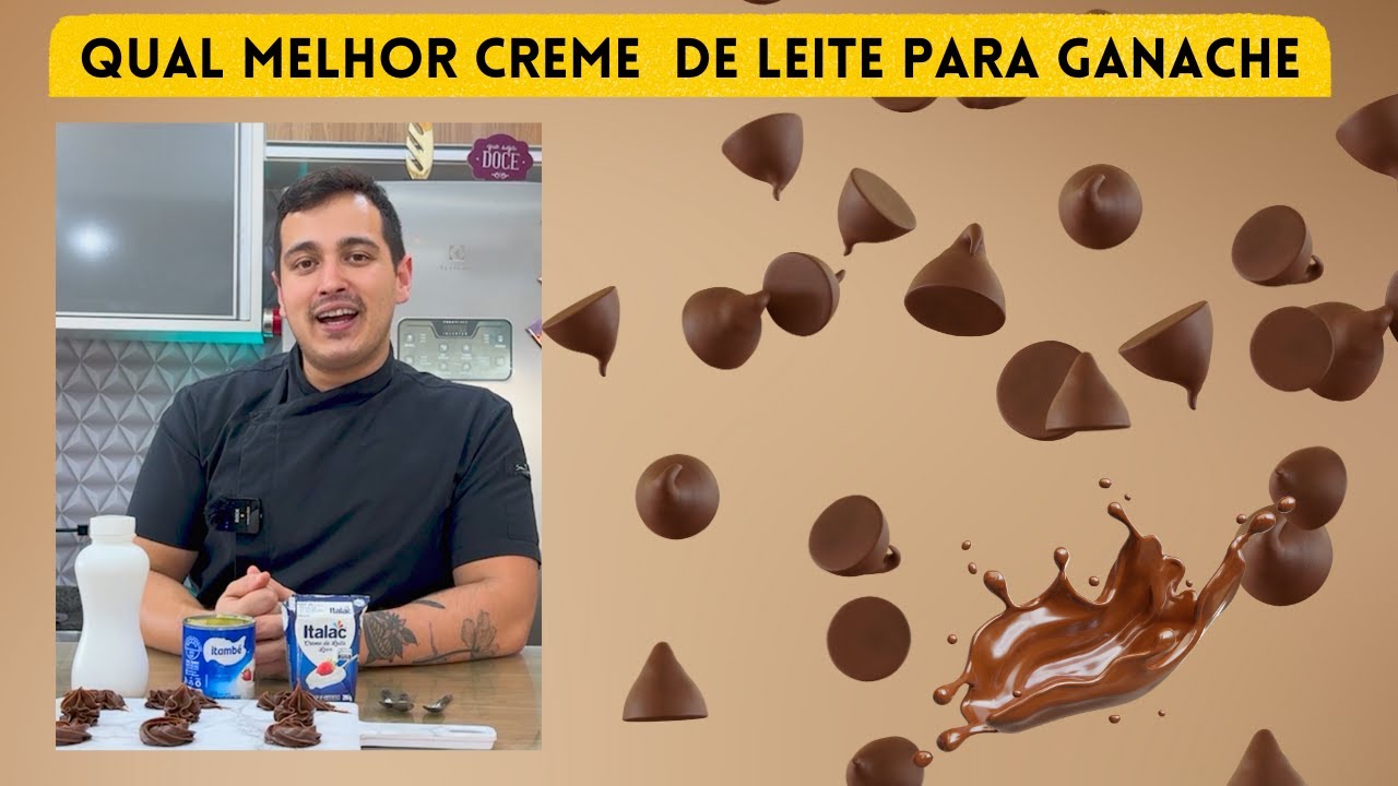 Qual é o melhor creme de leite para fazer ganache?