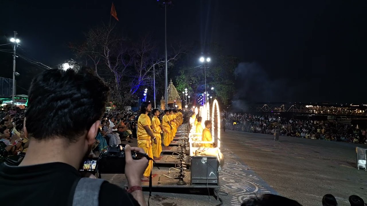 kolkata Babughat Ganga Aarti❤️🙏 #kolkata #babughat #gangaaarti #gangaghat 