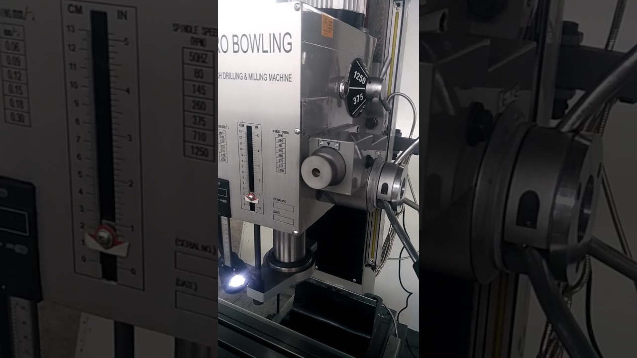 Video for spindle auto feeding on milling and drilling machine