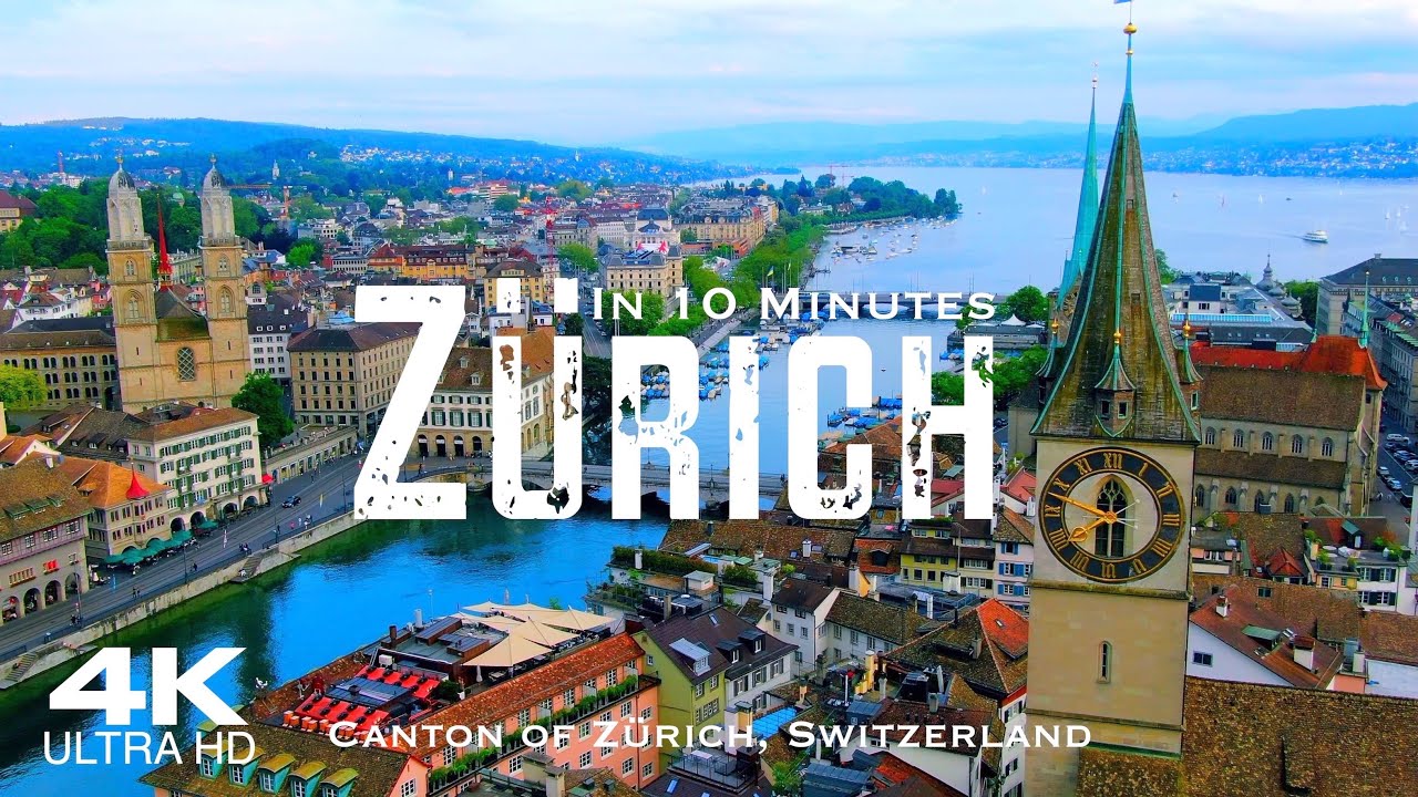 Zürich🇨🇭Drone Aerial 4K | Zurich in 10 Minutes | Switzerland Schweiz