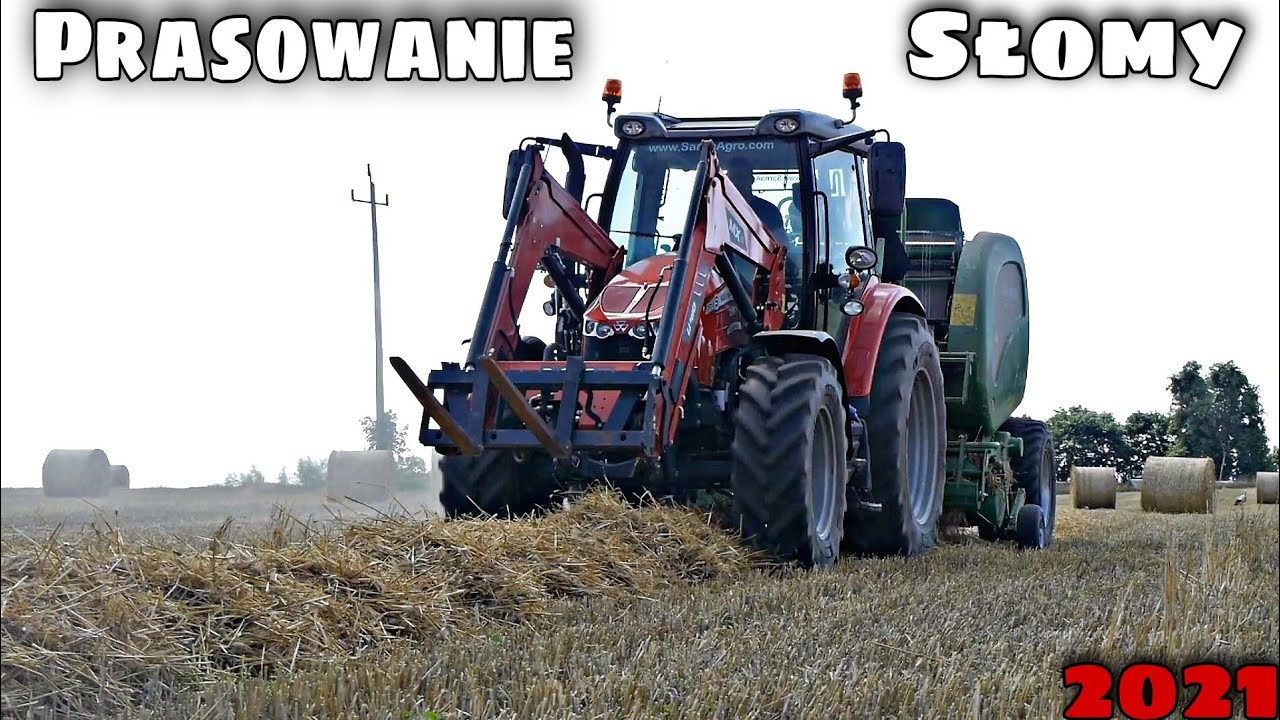 ☆Prasowanie Słomy 2021☆ Massey Ferguson & McHale w Akcji!☆Żniwa
