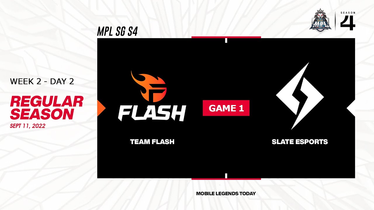 Team Flash vs Slate Esports Game 1 MPL SG S4 | FL vs SLT #MPLSGS4