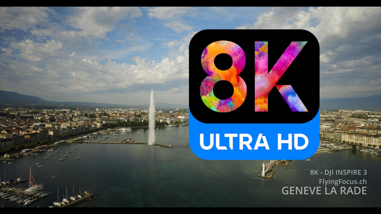 Aerial Geneva by drone - 8K prores RAW - DJI Inspire 3