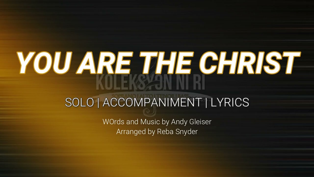 You Are the Christ | Solo | Piano