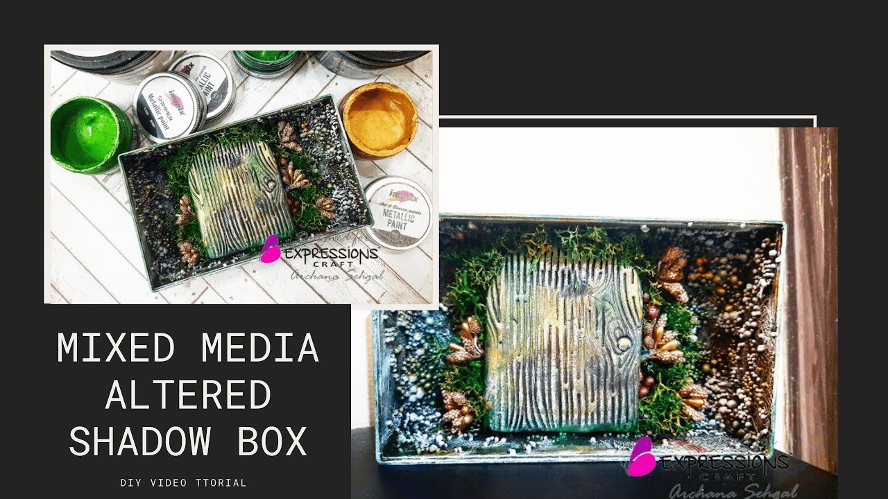 DIY Quick and Easy Handmade Altered Shadow Box  Decorating Ideas | Mixed Media | DIY Shadow Box