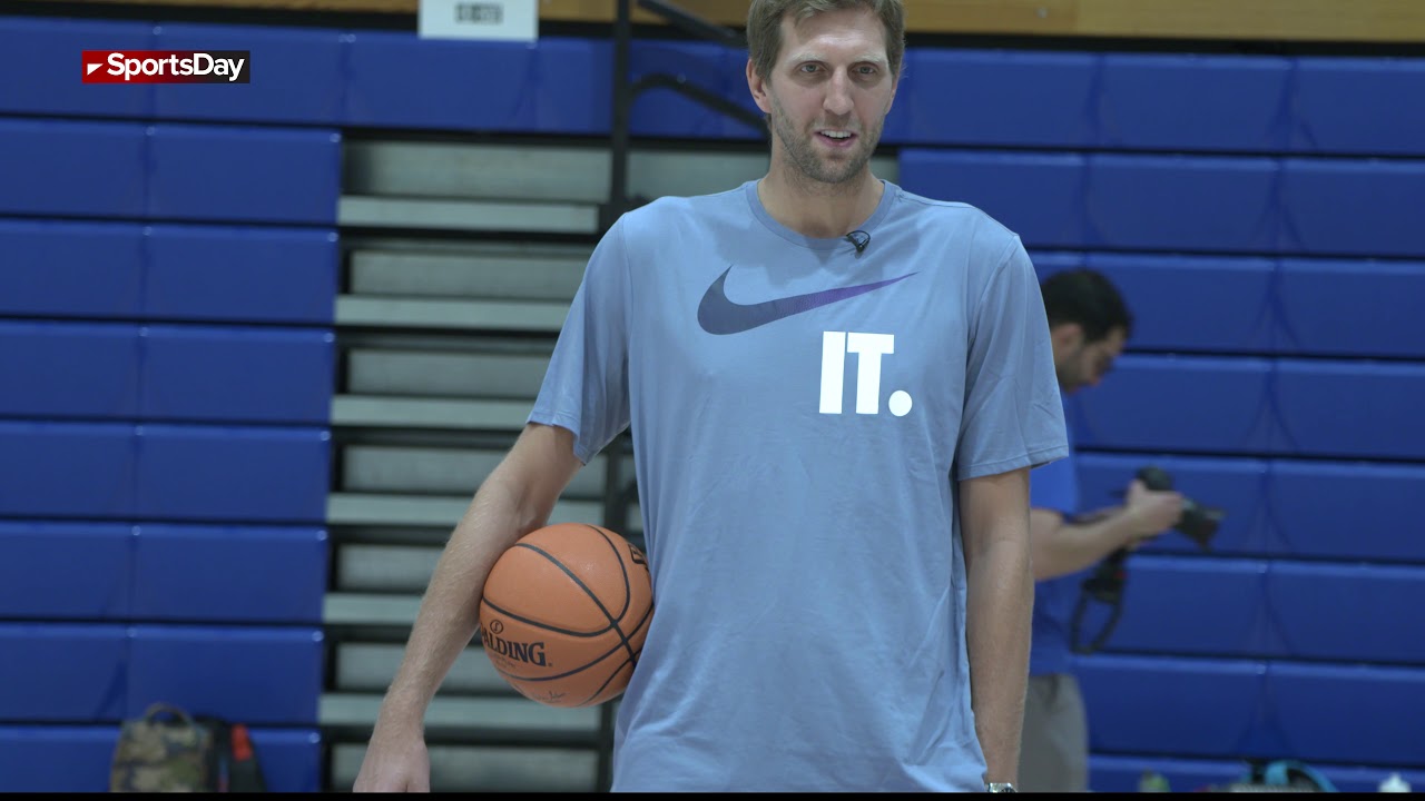 Dirk Nowitzki surprises kids at Mavs summer camp