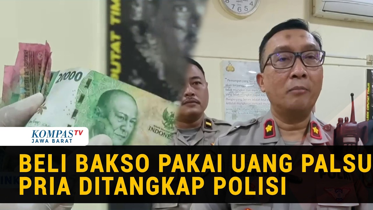 Pemuda di Ciputat Ditangkap Usai Nekat Beli Bakso Pakai Uang Palsu