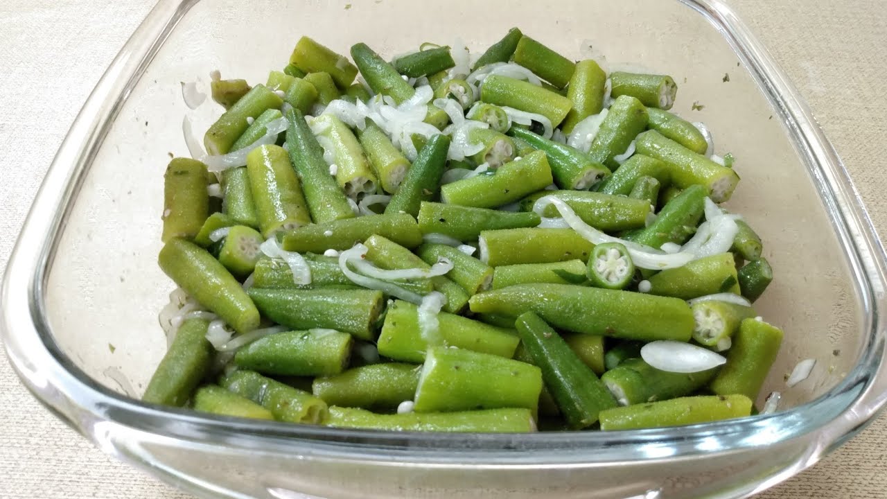 SALADA DE QUIABO SIMPLES  COZIDO NO VAPOR.