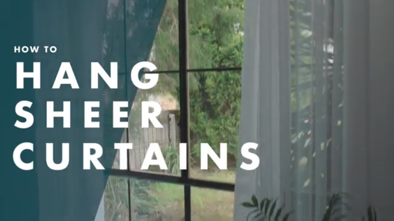 How To Hang Sheer Curtains - Bunnings Warehouse