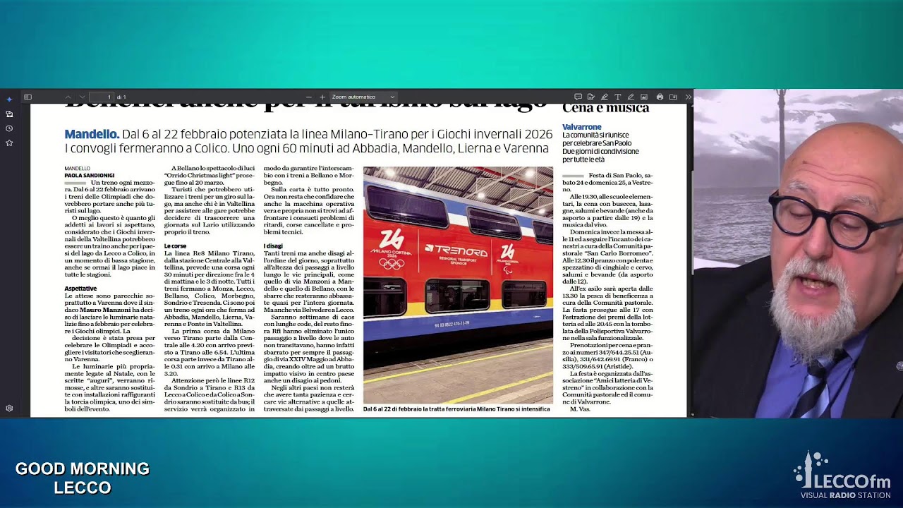 Good Morning Lecco | Rassegna Stampa del 21 gennaio 2026
