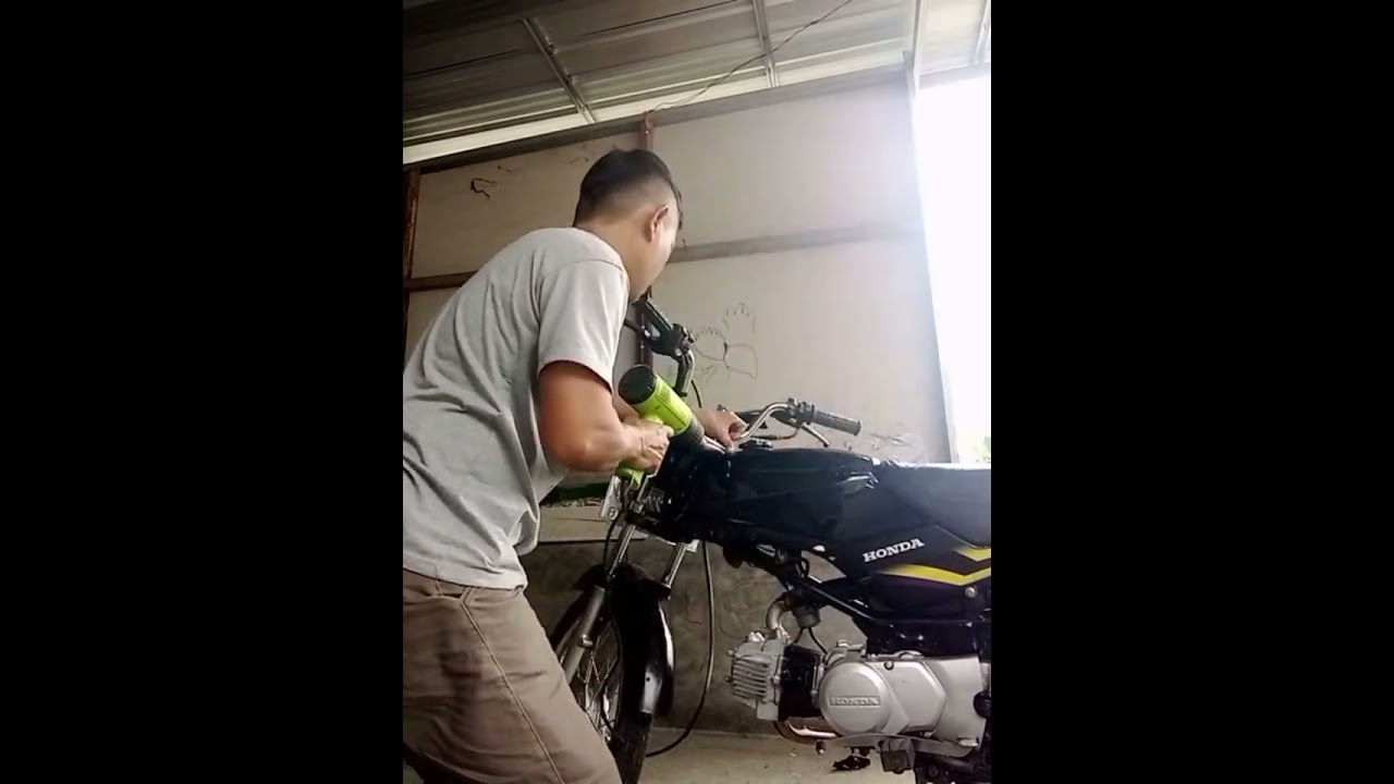 Pemasangan plisir Honda WIN.#handart variasi.#skotlet #motor