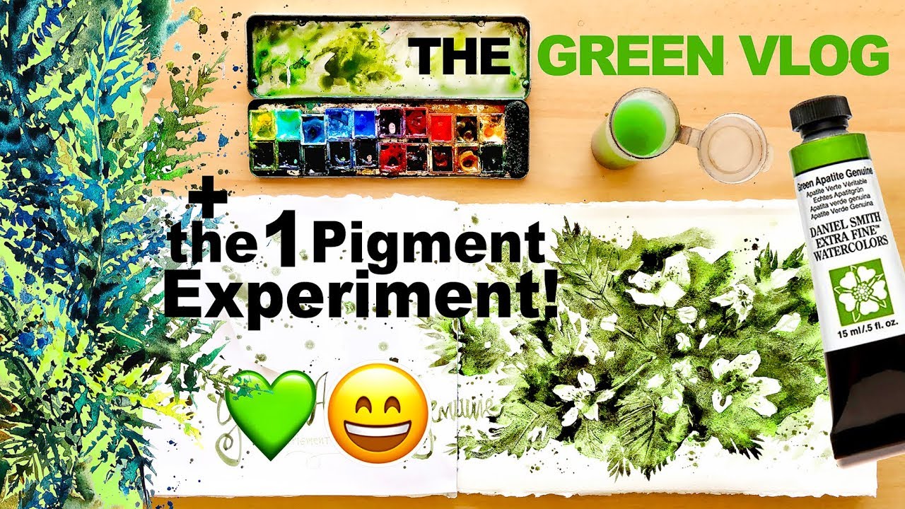 The 1 PIGMENT EXPERIMENT 🌿 Painting PLANTS Direct Watercolor
