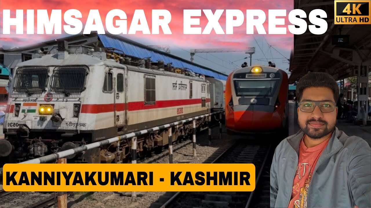 Himsagar Express Journey 🇮🇳❤️ | Part 1: Kanniyakumari  to Ramagundam | Longest Train Ride in India 