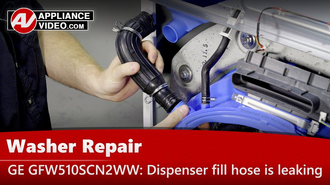 GE Washer Repair - Hose Is Leaking - Dispenser Fill Hose