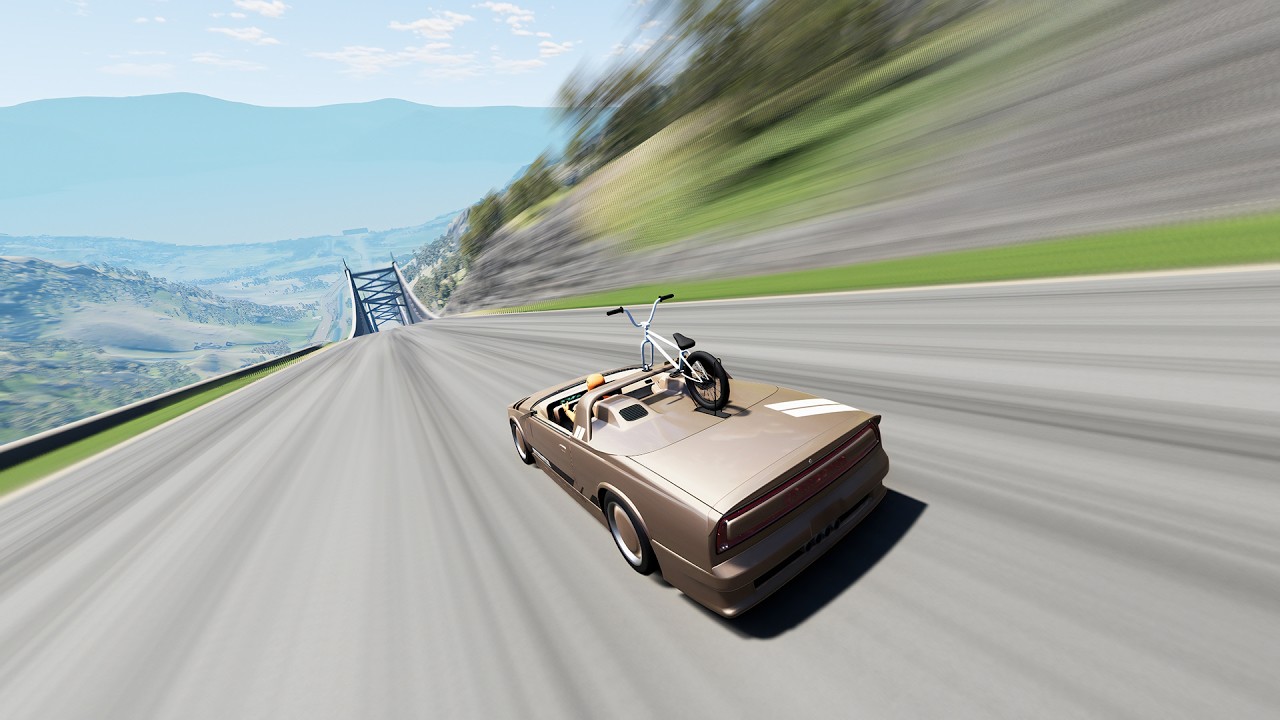 Full Throttle INSANE Long Downhill lane ! | BeamNG.drive Epic Crashes & Speed Test #51