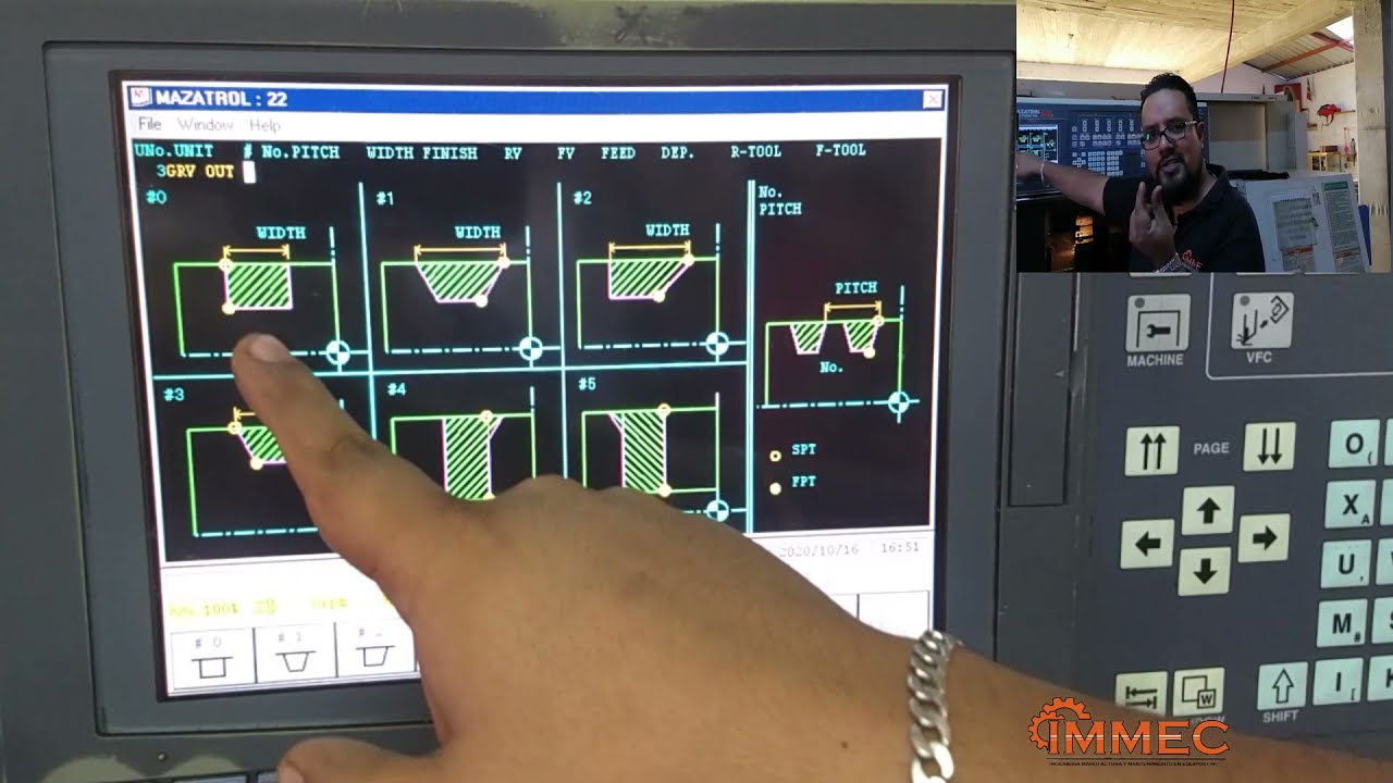 Programación MAZATROL Torno CNC MAZAK. RANURADO (GROOVING).