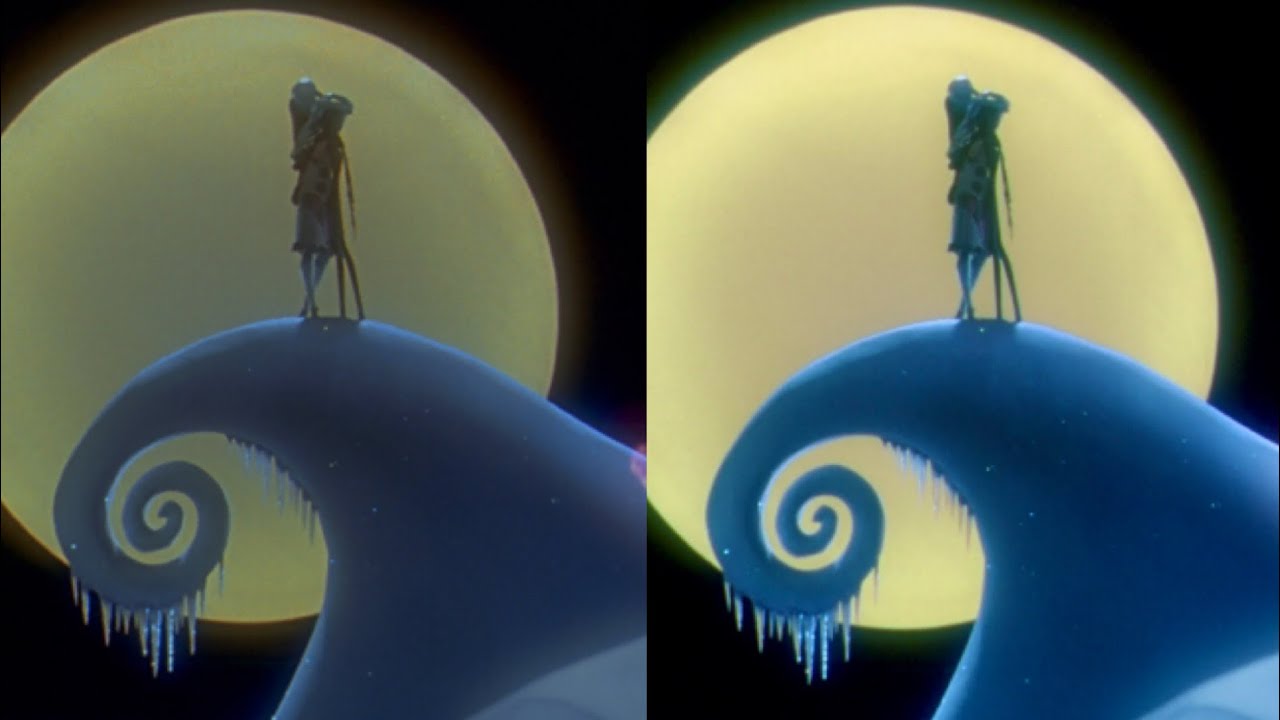 The Nightmare Before Christmas 4K Comparison UHD Blu ray Ultra HD Disney Tim Burton