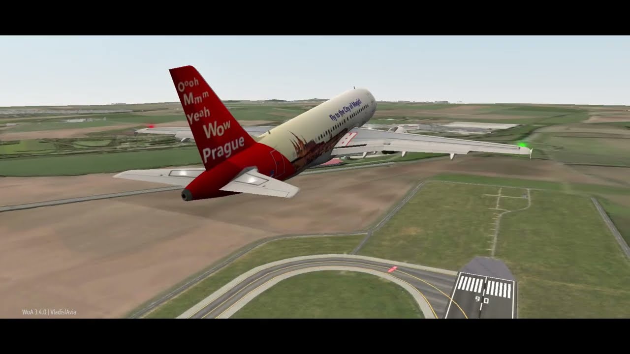 Airbus A319 in the unique livery 