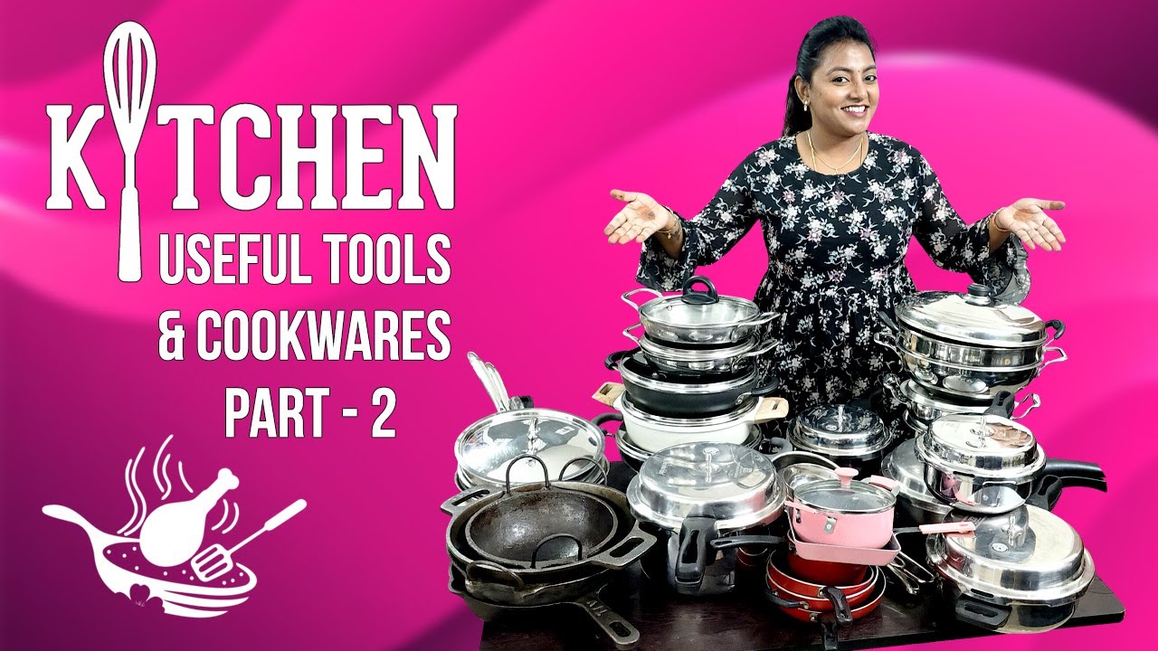 My Iron Cookwares - 30 Useful Kitchen Tools & Products | My Cookware Collection | Karthikha Channel