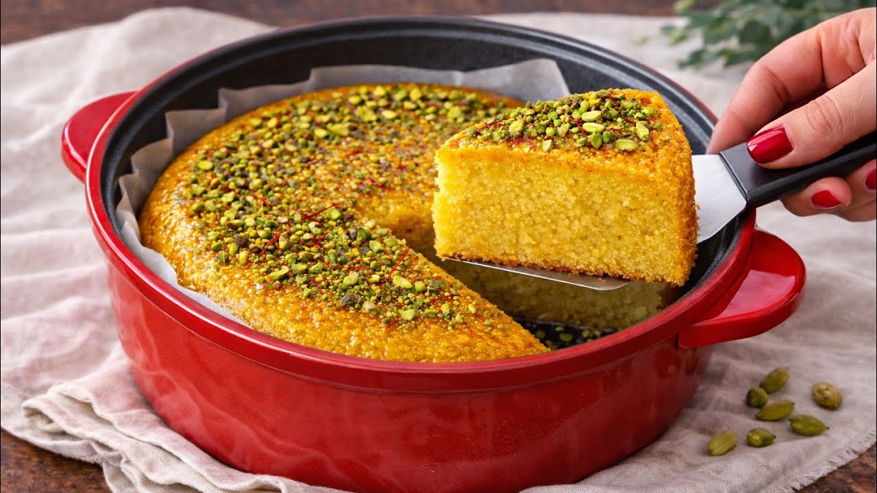  Eggless Saffron Cardamom Cake | No Oven Kadai