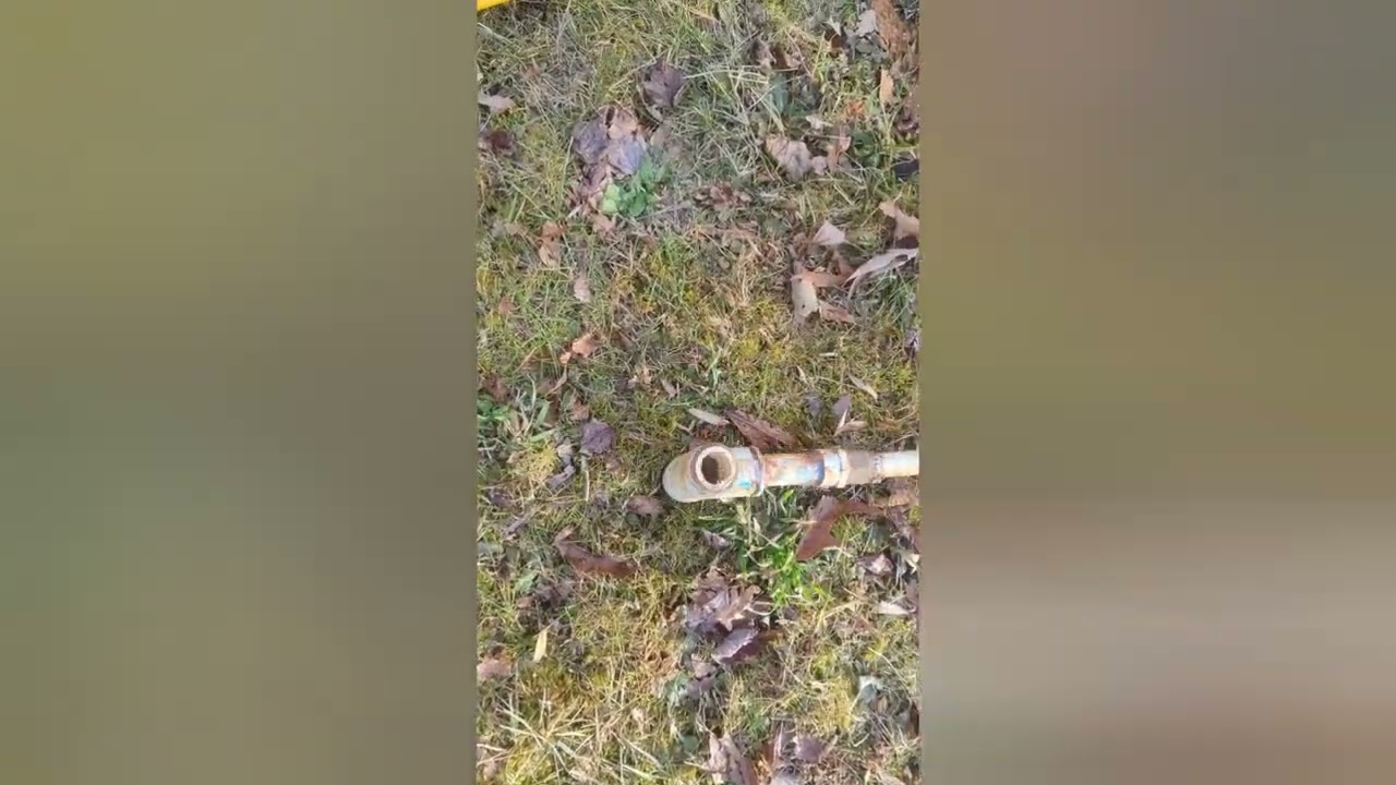 Leak in line from water meter to house. 
