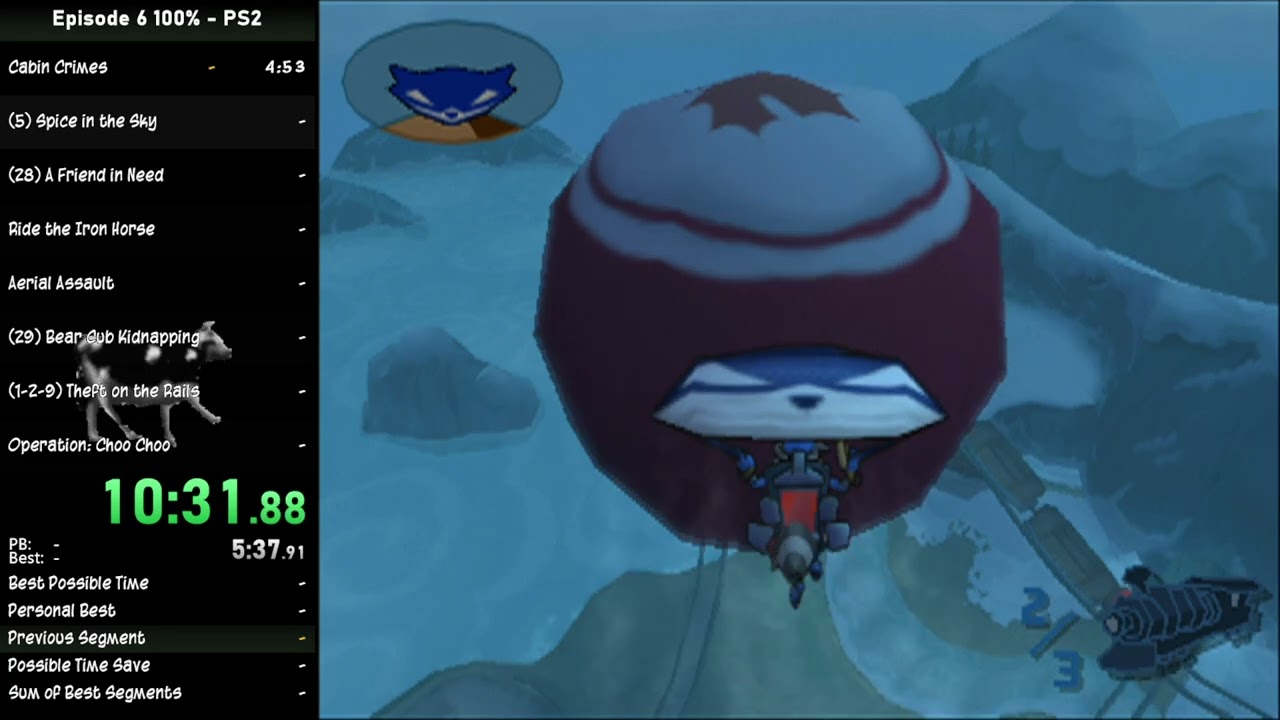 Sly 2 episode 6 100% ps2 speedrun in 36:01