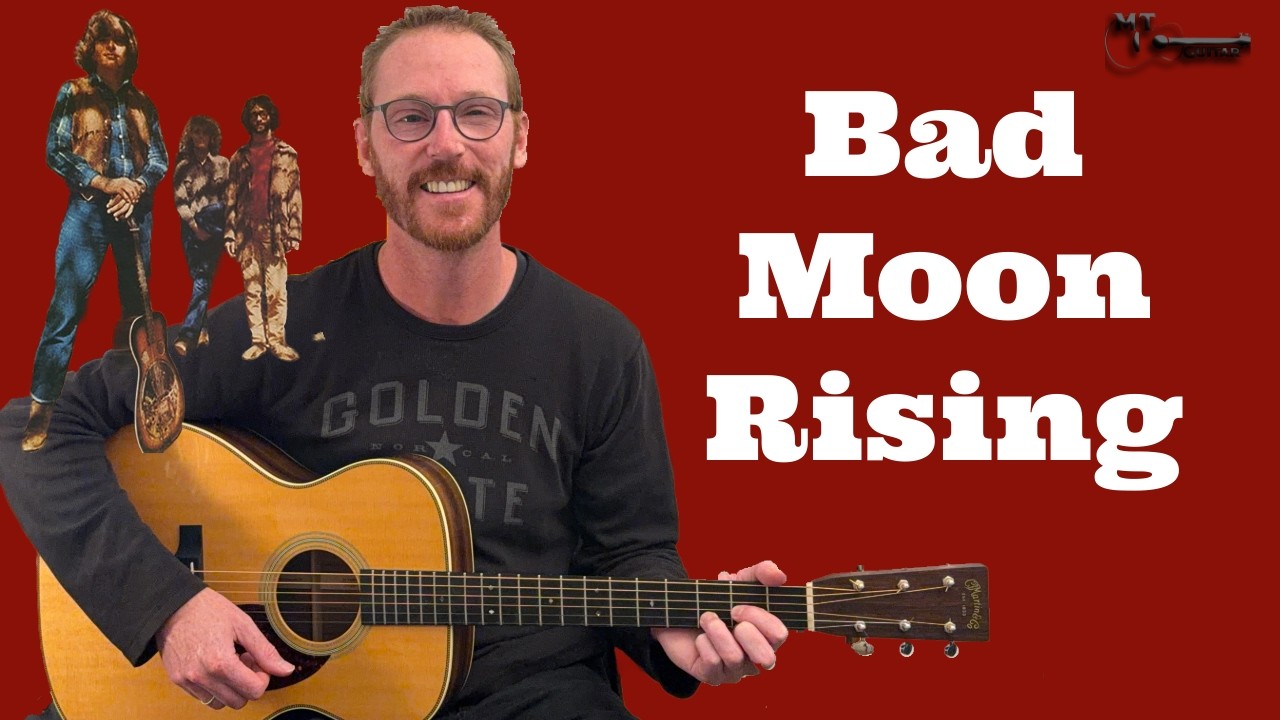 Bad Moon Rising (Acoustic) Guitar Lesson - Credence Clearwater Revival