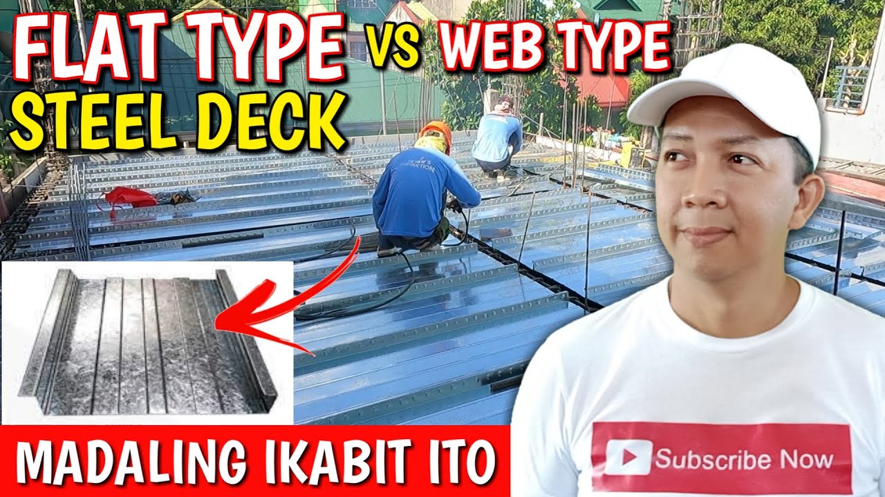 Paano Mag-install Ng Flat Type Design Steel Deck | Flat Deck Installation