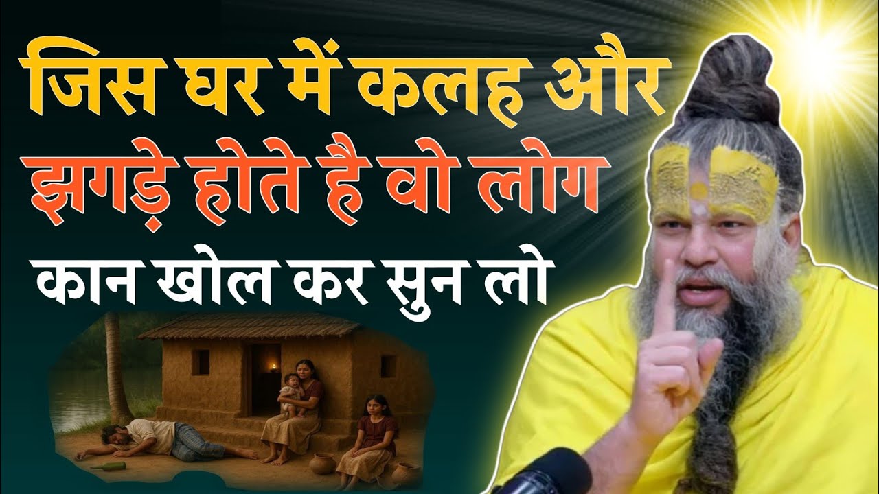 जिस परिवार में कलह और झगड़े होते हैं! वो लोग कान खोल कर सुन लो //preamand ji maharaj satsang