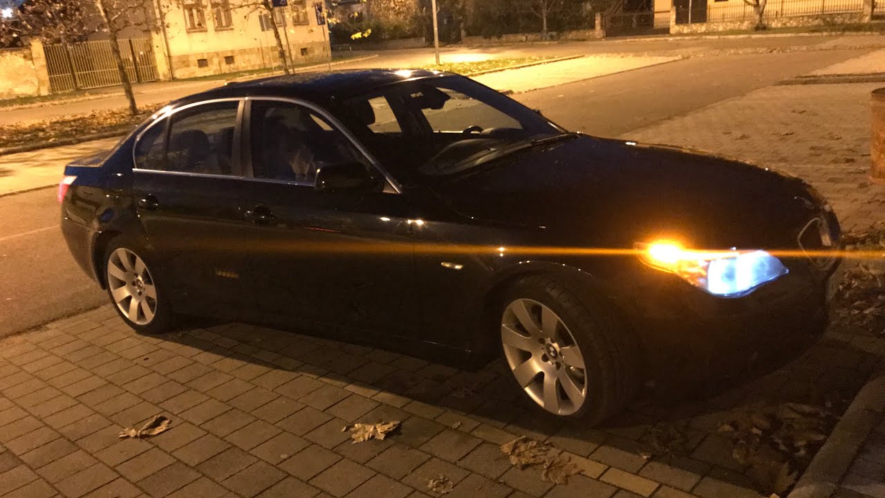BMW 5 Series E60 Osram Night Breaker Laser D1S Xenarc Night City Test