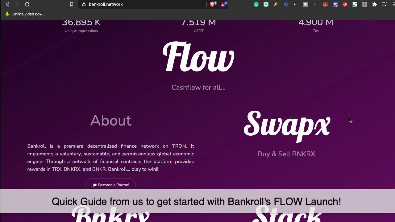 Bankroll FLOW + BNKRX (365% APY)